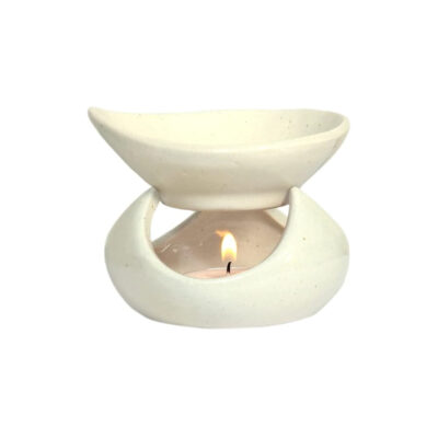Premium Ceramic Tea Light Diffuser With Lavender Oil