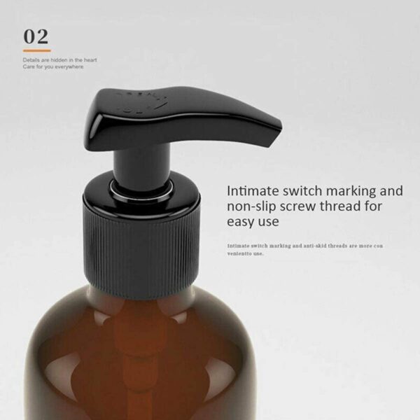 Empty Bottle Refillable Amber And Olive Green Colour - Image 4